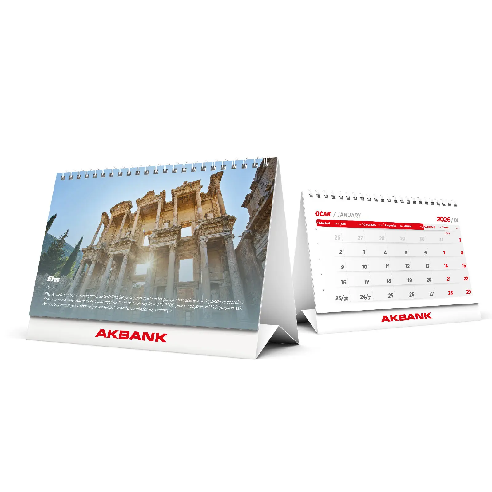 ALA-20 (TARİHİ YERLER) ÜÇGEN MASA TAKVİMİ